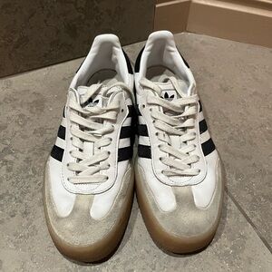 Adidas Sambas - Men's White and Black Sneakers with Gum Sole